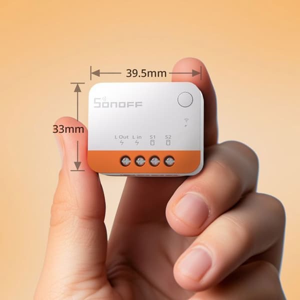 Smart switch - SONOFF - ZBMINIL2 - Zigbee 3.0 - Ingen neutraltråd - Bidirektionell kontroll