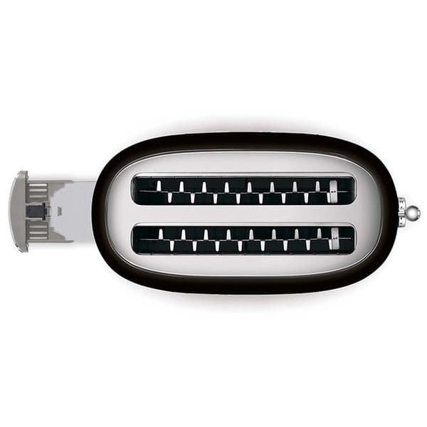 Brødrister - SMEG - TSF02BLEU - 4 skiver - 6 niveauer af bruning - Sort