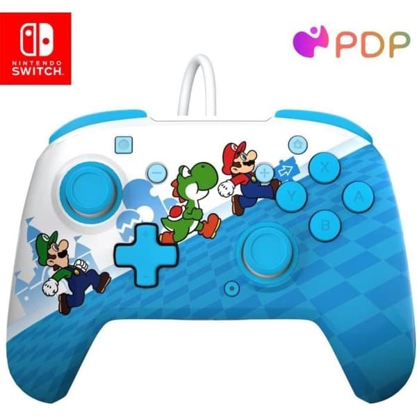 Trådad handkontroll - PDP - Rematch - Nintendo Switch - 3 m kabel - 3,5 mm jack - Programmerbara bakknappar