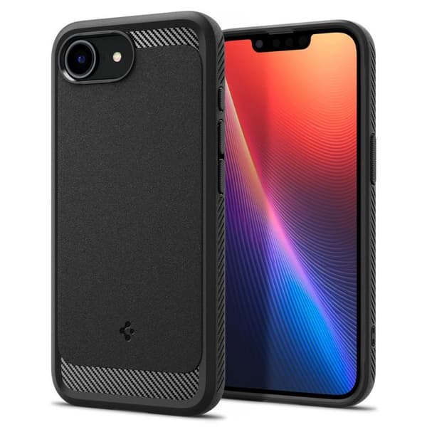 Spigen Rugged Armor MagSafe-fodral för iPhone 16 - Matt svart