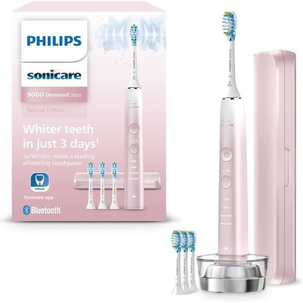 Elektrisk tandborste - Philips - DiamondClean 9000 - Specialutgåvan - Trycksensor - Rosa