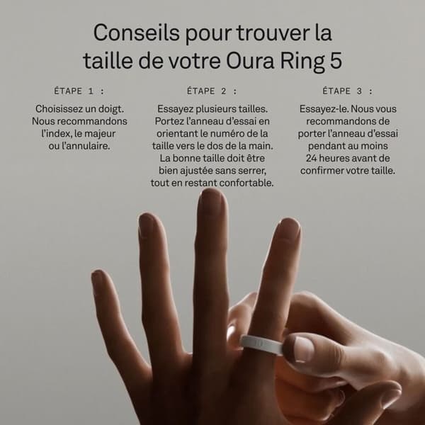 Oura Ring 5, storlekskit