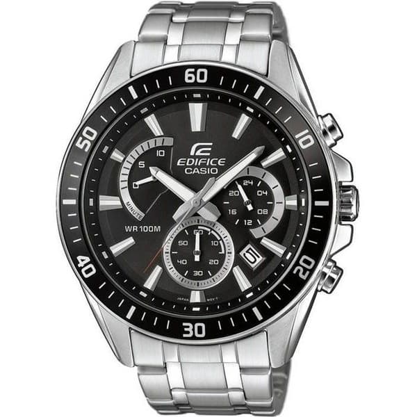 Ur - Casio - EFR-552D-1AVUEF - Sølv - Sort - Kvarts - Analog