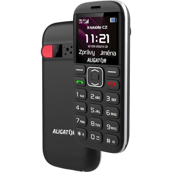Mobiltelefon - ALIGATOR - A720 - 4G - Sort - 1,8'' - Dobbelt SIM