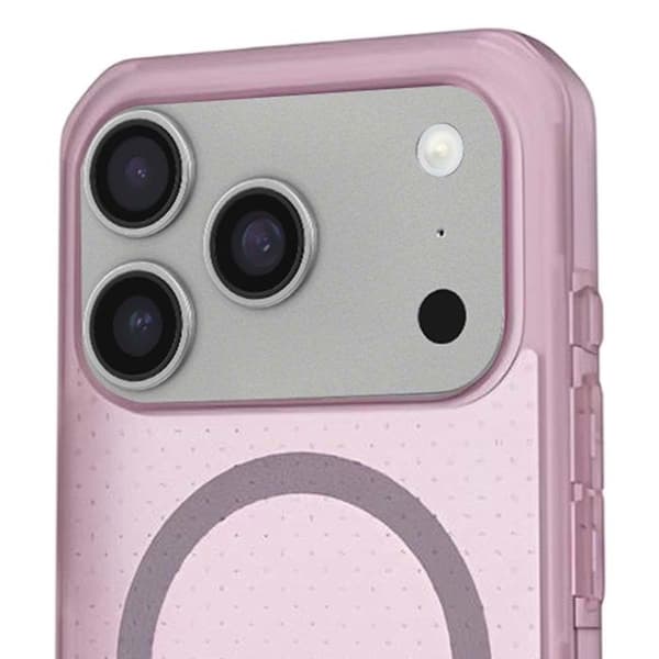 Coque MagSafe - UAG - iPhone 17 Pro - Lila - Design med prickar - Robust skydd