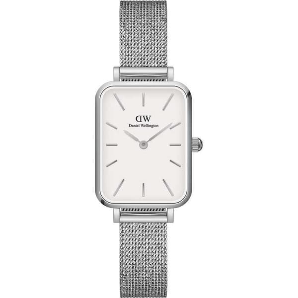 Damklocka - DANIEL WELLINGTON - QUADRO - Stål - Grå - Analog