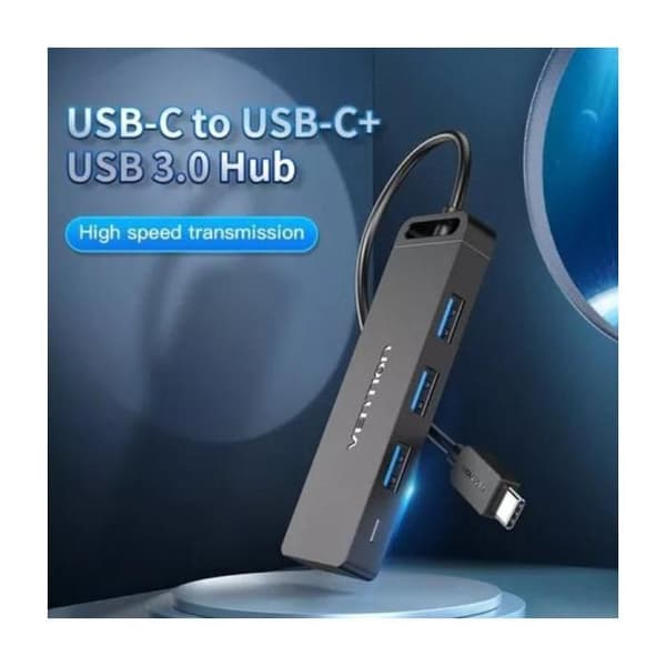 USB-hub - VENTION - TGTBB - 3xUSB 3.0 - 1x USB-C - 1x MicroUSB PD