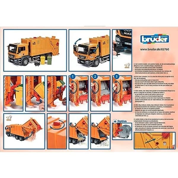 Affaldscontainer MAN TGS (orange)