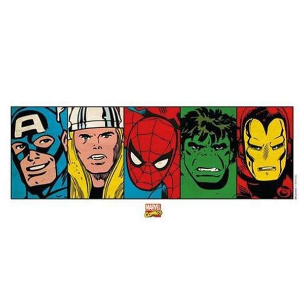 Mugg - Marvel Comics - Ansikten - Keramik - 315ml - Tål diskmaskin