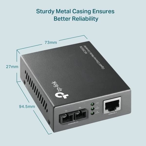 TPLINK FIBER MULTIMODE KONVERTER MC200CM