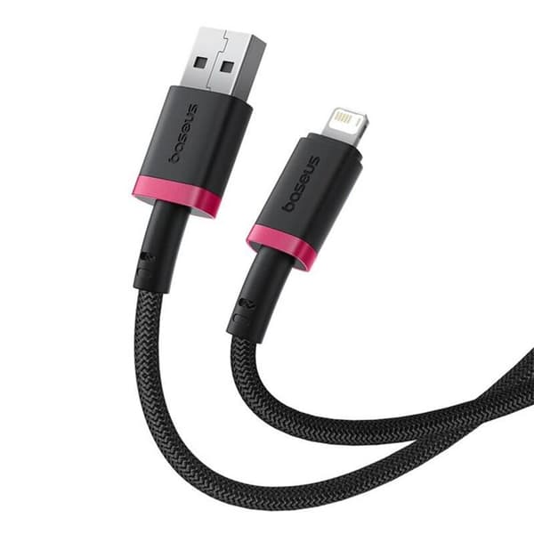 USB til Lightning datakabel - BASEUS - Dura - 2,4 A - 2 m - Sort