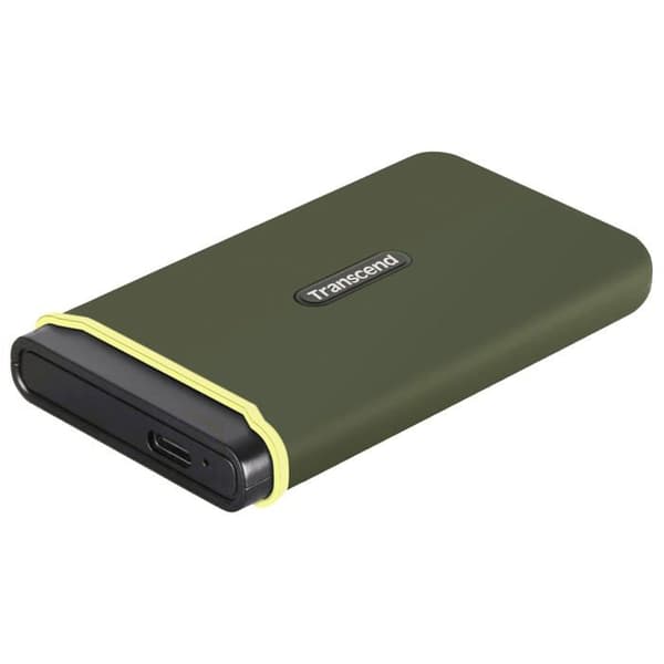 SSD Ekstern - Transcend - ESD380C - 500 GB - USB 3.2 Gen 2x2 - Gummihus