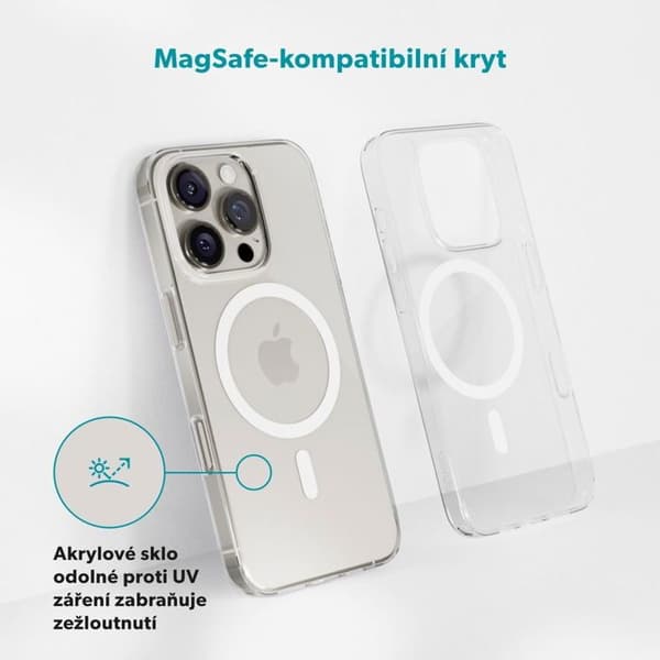 Epico Mag Hero iPhone 16 Pro Cover - Transparent