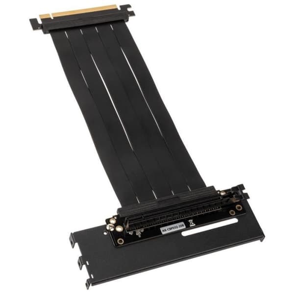 Riser GPU - Akasa - Riser Black Pro - Sort - PCIe 3 - Understøttelse af vertikal