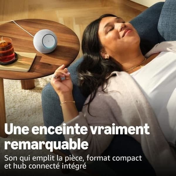 Forbundet højttaler - AMAZON - Echo Dot Max - 1 diskant + 1 subwoofer - Wi-Fi - Amethyst