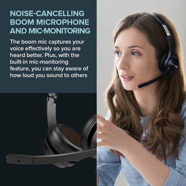 Hovedtelefoner - CREATIVE - CHAT USB - Støjreducerende - Kablet - Circumaural