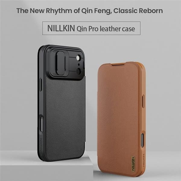 iPhone 17 Pro Cover - Læder/PU, Sort, Med Kortholder Sort
