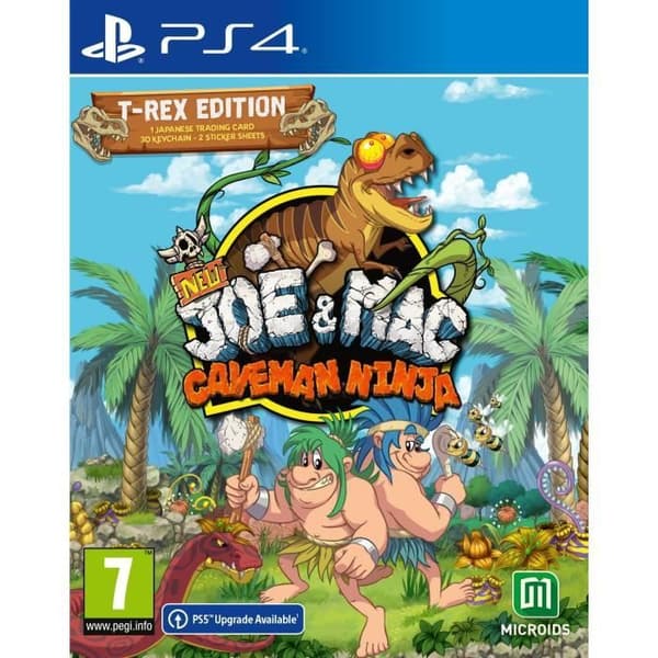 Nytt Joe And Mac Caveman Ninja T-Rex Edition PS4-spel