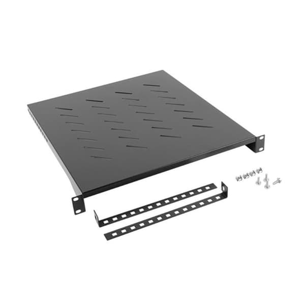 Rackhylde - Lanberg - AK-1005-B - Rustfrit Stål - Sort - 19"
