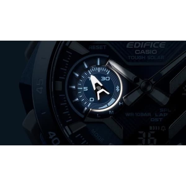 Casio Ur - Mænd - ECB-2200CB-2AEF - Vandtæt 10 Atm - Blå Stålrem