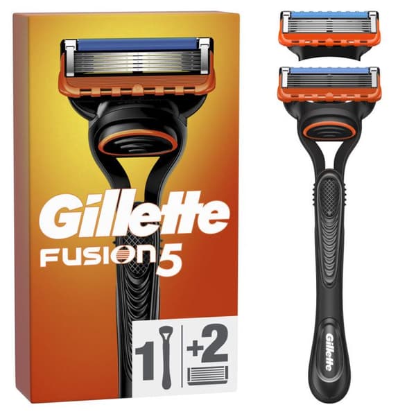 Gillette Fusion5 Razor - 1 Handtag, 2 Blade Refills