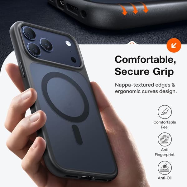 Coque Torras Guardian Magnetic Series til iPhone 17 Pro Max - Sort