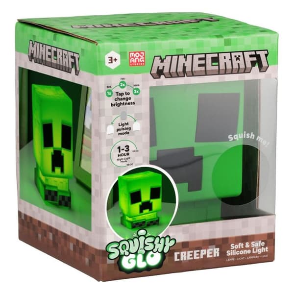 Paladone Minecraft Squichyglo Creeper Silikone Lampe