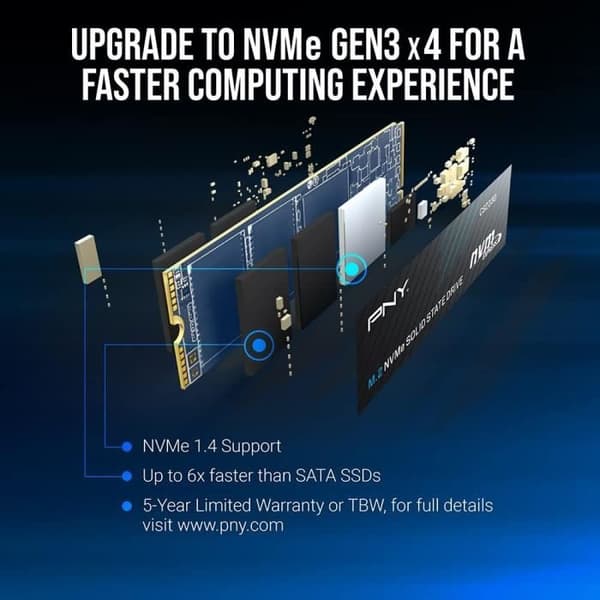 Intern SSD - M2 - NVMe - 1 TB - PCIE - CS2230