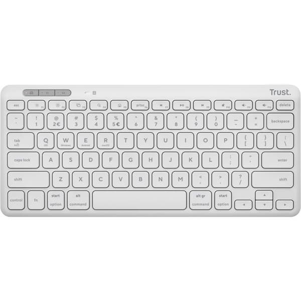 Trust LYRA Compact Wireless Keyboard - US, vit