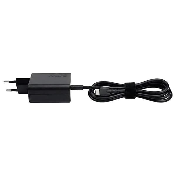 MSI Officiel USB-C 65W oplader og strømkabel til computer og bærbar konsol