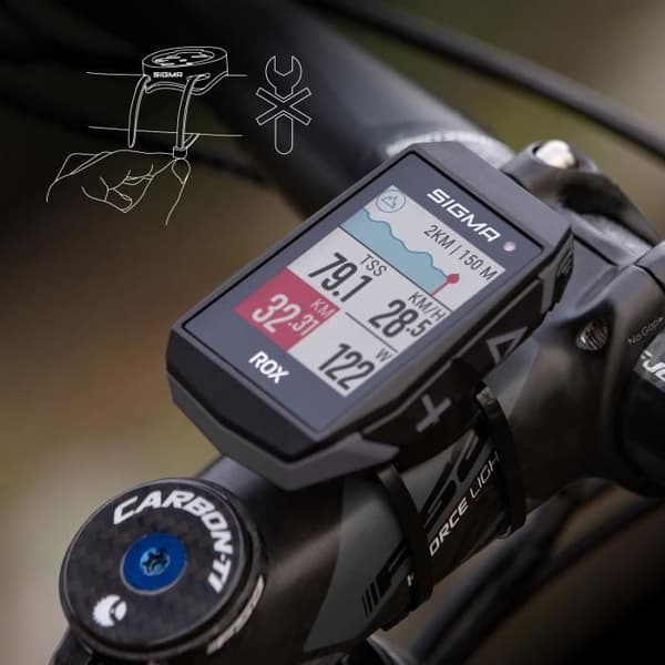Cykelcomputer - Sigma - ROX 11.1 EVO - 1000 mAh - 162 funktioner - Sort