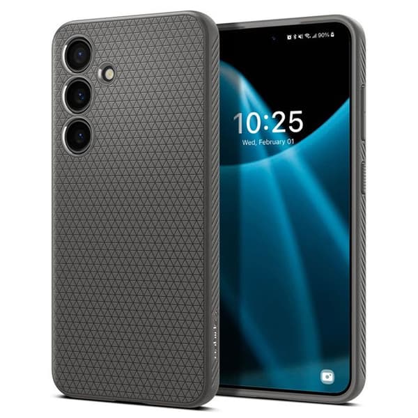 Spigen Liquid Air - Cover til Samsung Galaxy S24 (Granitgrå)