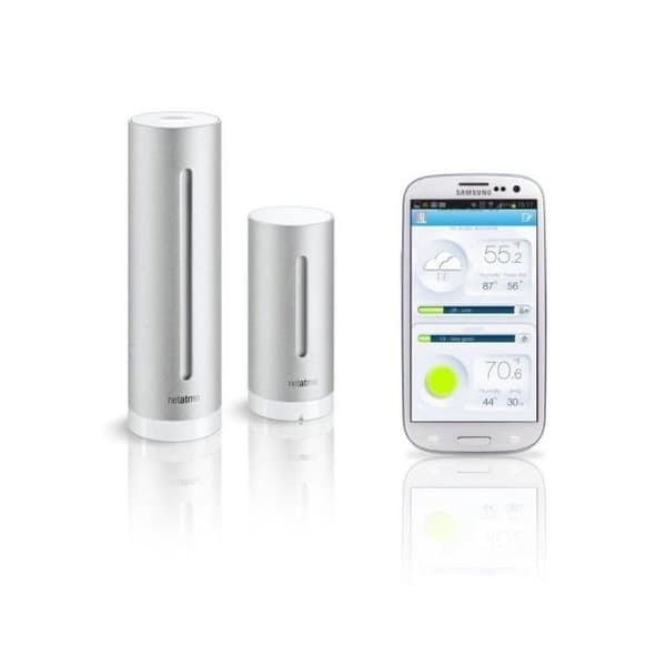 Intelligent väderstation Netatmo + regnmätare