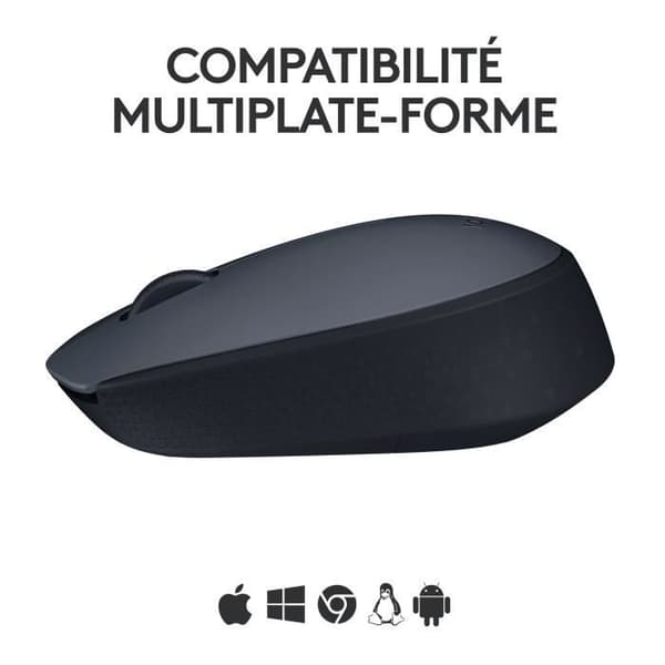 Mus - Trådlös - Logitech - M170 - Grå - Ambidextrös
