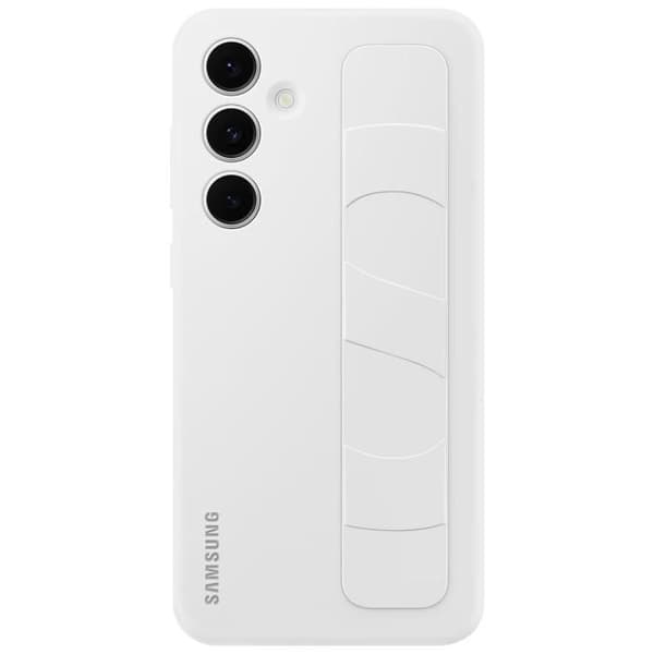 Fodral med rem och stativ Galaxy S25+ Vit