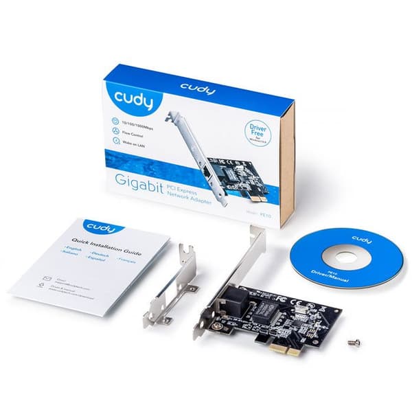 ADAPTATOR CUDY GIGABIT PCI EXPRESS ADAPTER PE10