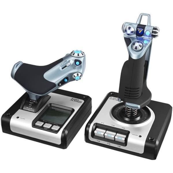 JOYSTICK SAITEK af LOGITECH X52 Flyvekontrolsystem