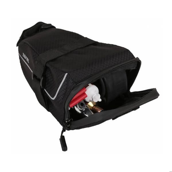 Cykeltaske - ZEFAL - Z Light Pack M - 0,9 L - Polyester - Sort - Stor åbning - Refleksbånd
