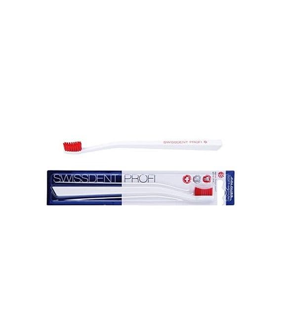 SWISSDENT TANDBORSTAR MEDIUM (VIT/RÖD)