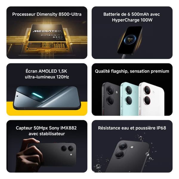 POCO X8 Pro 8+256 Vert Processor Dimensity 8500-Ultra