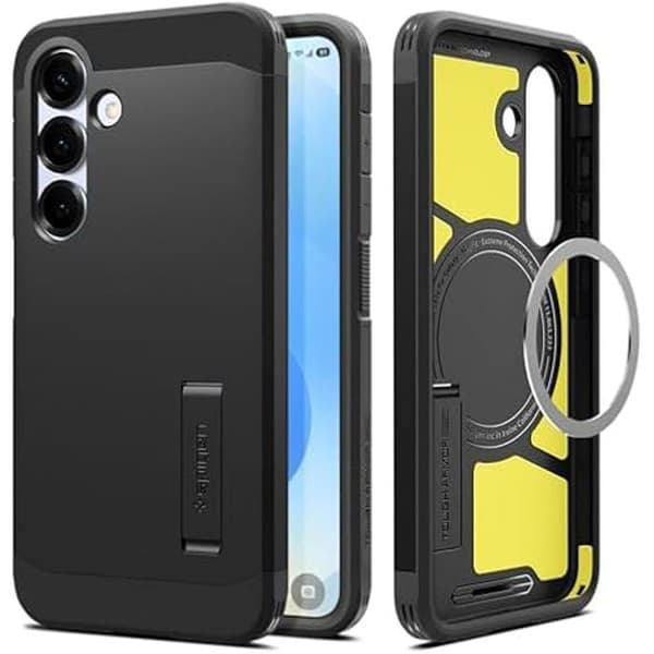 Coque - SPIGEN - Samsung S25 - Stødabsorberende - Magnetisk - Sort