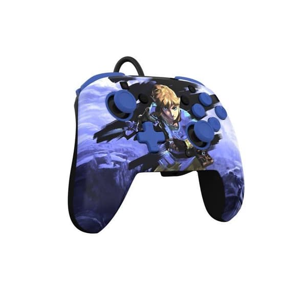 Spilcontroller - PDP - Rematch Warrior Link - Kablet - Blå Farve - Ingen Vibration