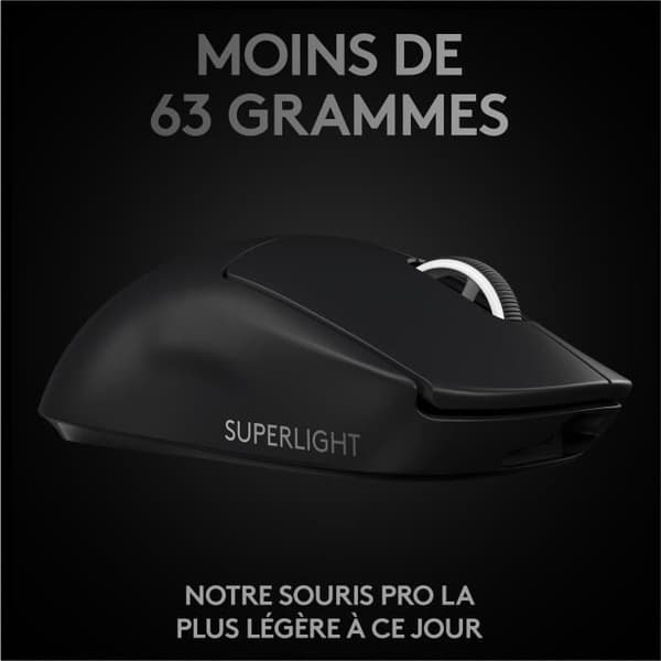 Gaming mus - Trådløs - Logitech G - G Pro X Superlight - Sort