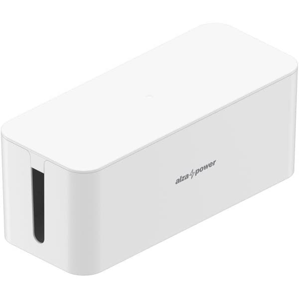 AlzaPower Kabelboks Basic Medium hvid