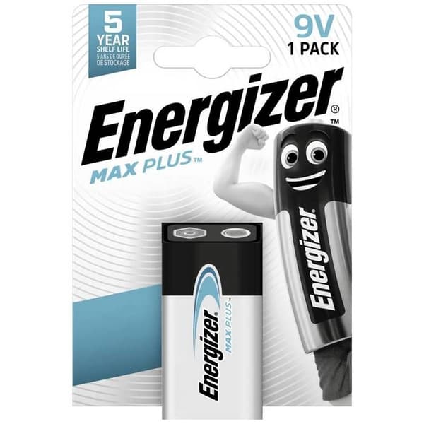 Energizer Max Plus Batteri 6LR61 (9V) alkaline(r) 9 V 1 stk.