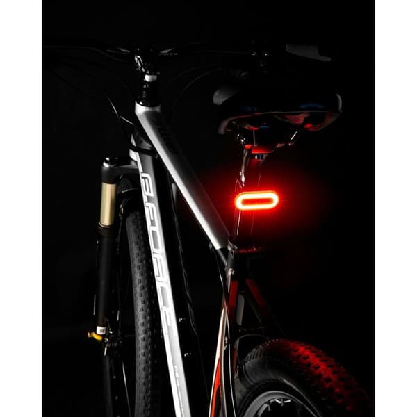 Baglygter til cykel - FORCE - Force Arc - 40 lm - Genopladeligt batteri - Elastisk montering