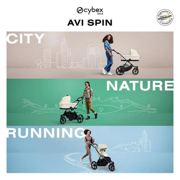 CYBEX - Barnvagn Avi Spin Seashell Beige