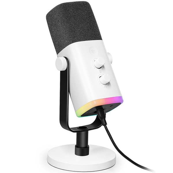 Dynamisk mikrofon - FIFINE - AMPLIGAME AM8 - RGB - XLR/USB - Ideel til spil og streaming