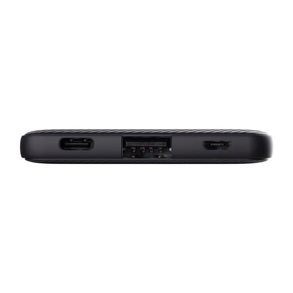 Eksternbatteri - TRUST - Primo - 5000mAh - Ultra Tynd - USB-C 3A - 2 Indgange - Sort