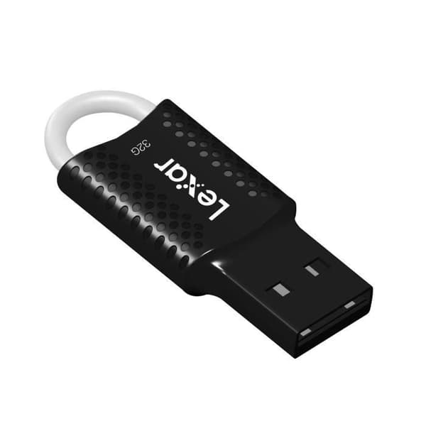 Lexar - Lexar V40 32GB 2.0 USB nøgle - Nøglering holder - Ultra let - Sort